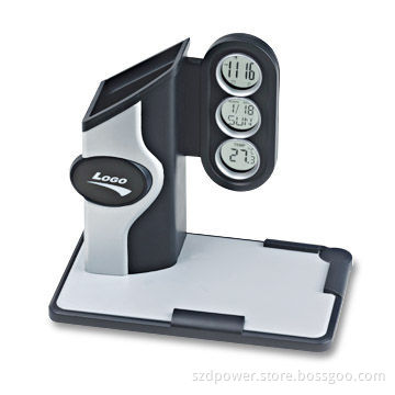 Pen Holder Novelty Digital Clock with Memo Pad Holder, Calendar, Temperature and Date Display